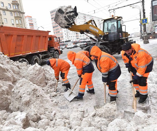 Уборка снега в Новочебоксарске и  Чувашской республике