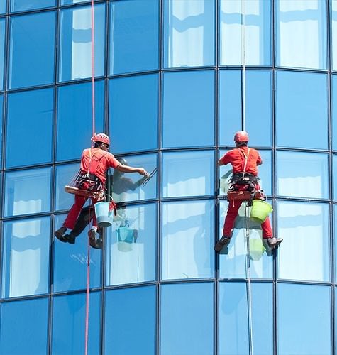 Мытье фасадов промальпинистами в Новочебоксарске